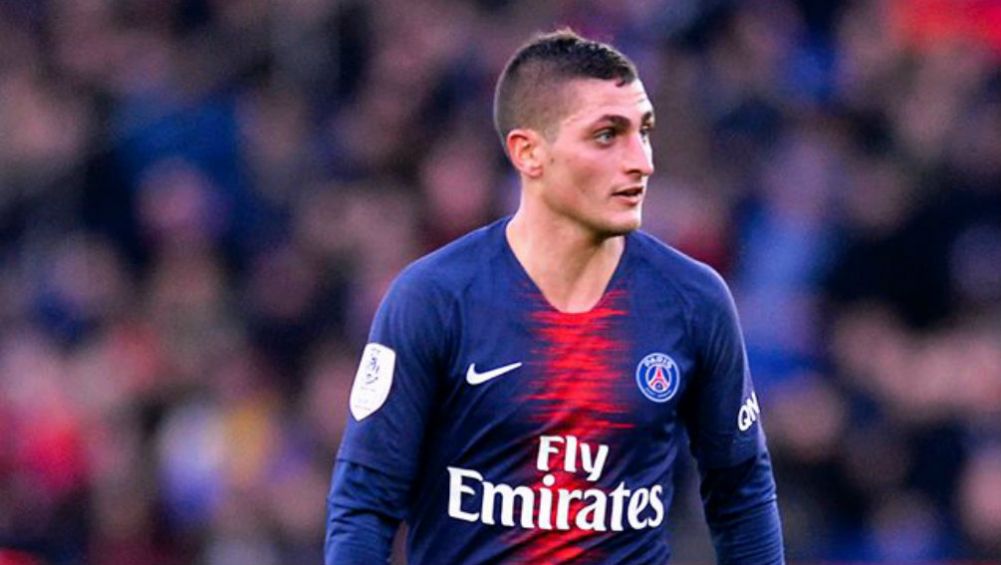 Verratti durante un juego con el PSG