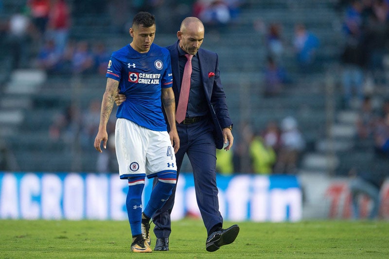 Jémez y Domínguez tras una derrota de La Máquina 