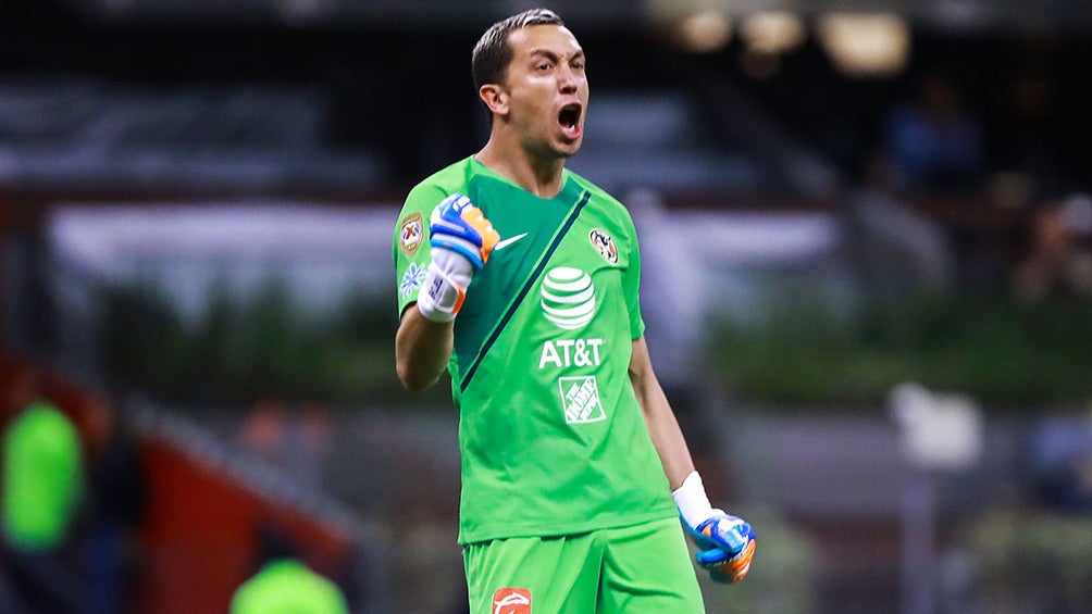 Marchesín celebra un gol de las Águilas