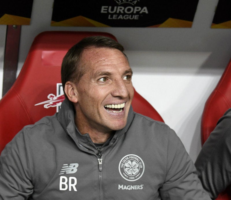 Brendan Rodgers cuando dirigía al Celtic