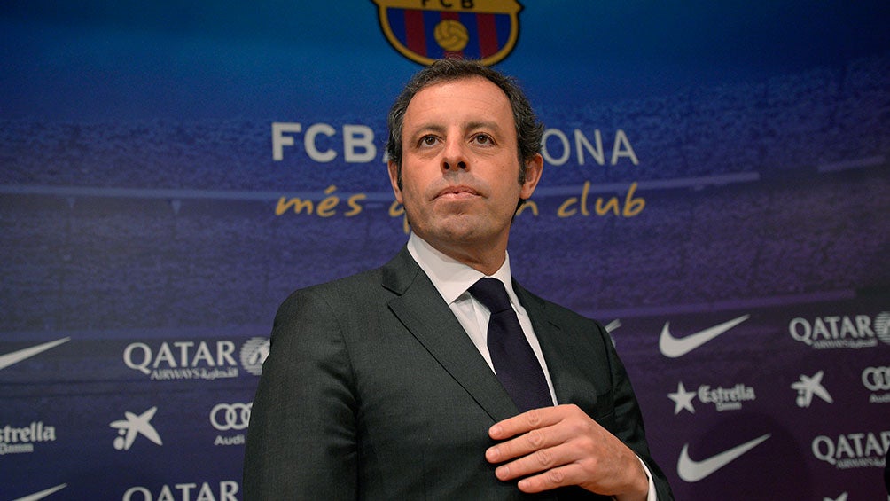 Sandro Rosell, en su época como presidente del Barcelona