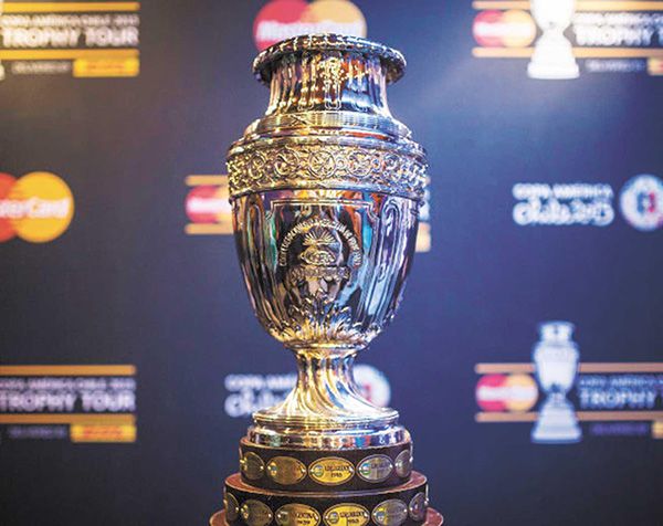 El trofeo de la Copa América