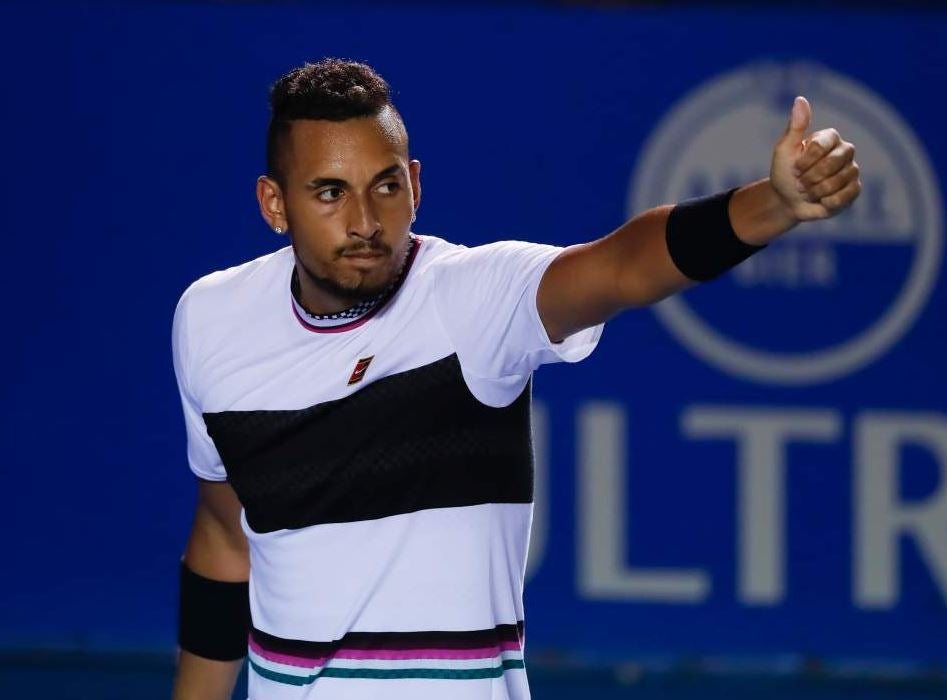 Nick Kyrgios celebra triunfo en AMT