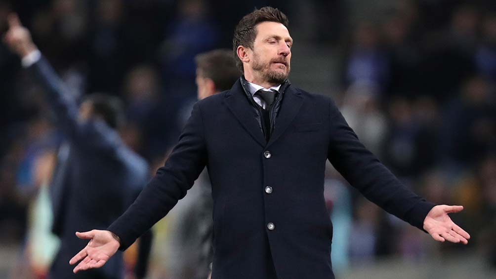 Eusebio Di Francesco lamenta una acción en el duelo contra Porto