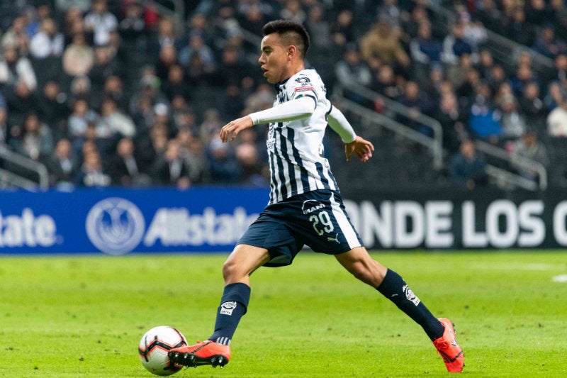 Carlos Rodríguez durante un juego de Rayados