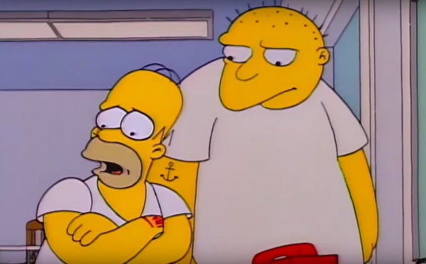 Homero y Leon Kompowsky en el manicomio