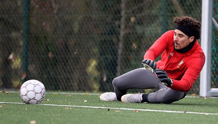 Ochoa en entrenamiento con el Standard 