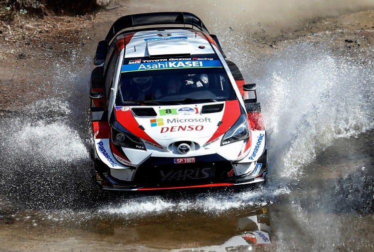 Ott Tänak, en el reconocimiento de tramos del circuito