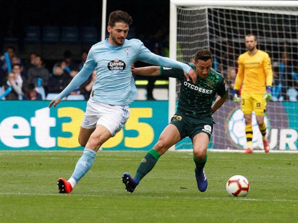 Guadado en acción en el partido vs Celta