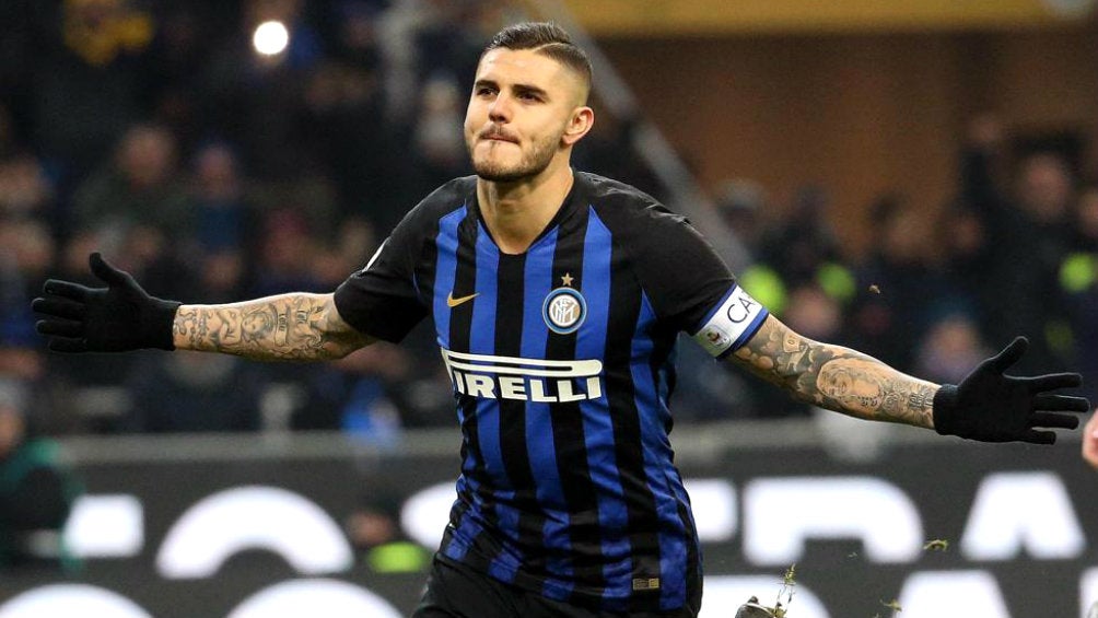 Mauro Icardi celebra anotación con Inter de Milan 