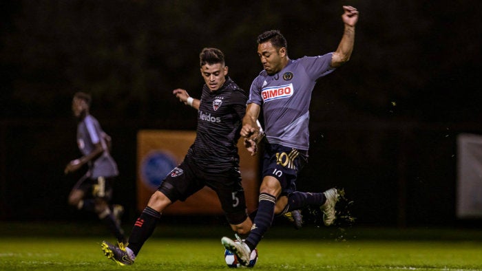 Fabián en un partido con el Philadelphia Union