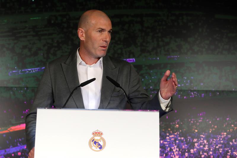 Zidane habla en su presentación como DT del Real Madrid