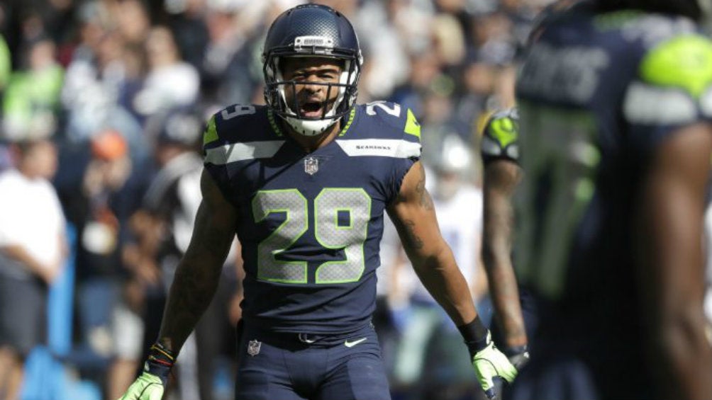 Earl Thomas celebra una jugada con los Seahawks