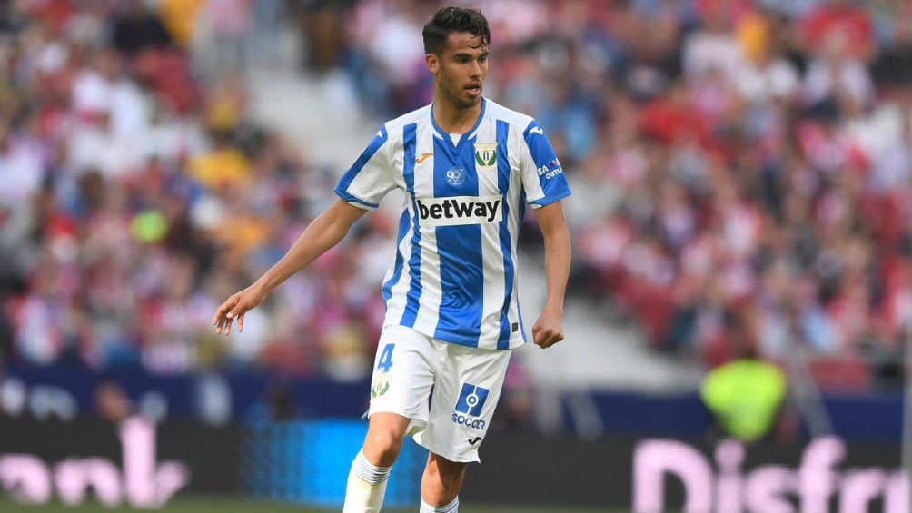 Diego Reyes durante un partido con el Leganés 