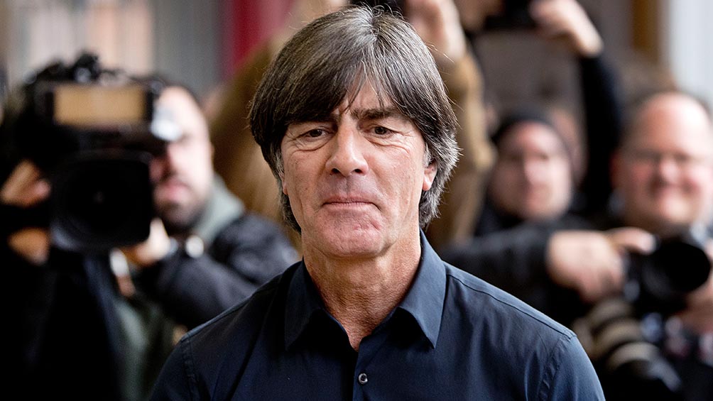 Joachim Löw en una conferencia en Frankfurt 