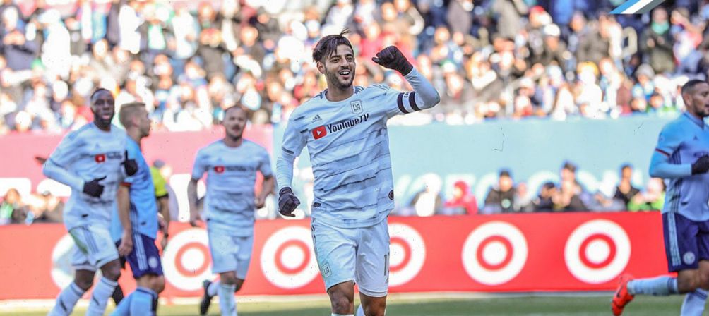 Vela festeja uno de sus goles frente a NYFC