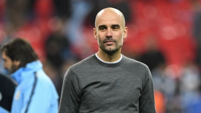 Pep Guardiola, durante un juego del Manchester City