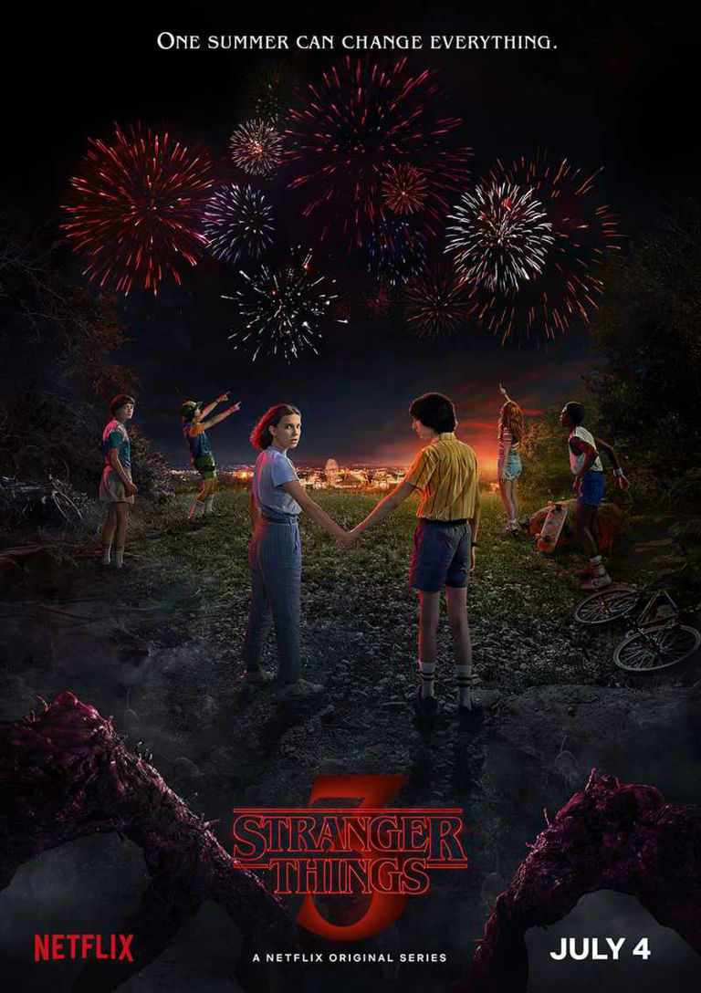 Póster de tercera temporada de Stranger Things 