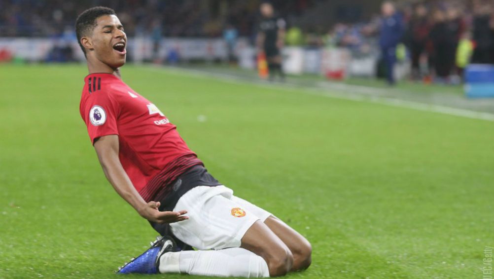 Marcus Rashford festeja gol