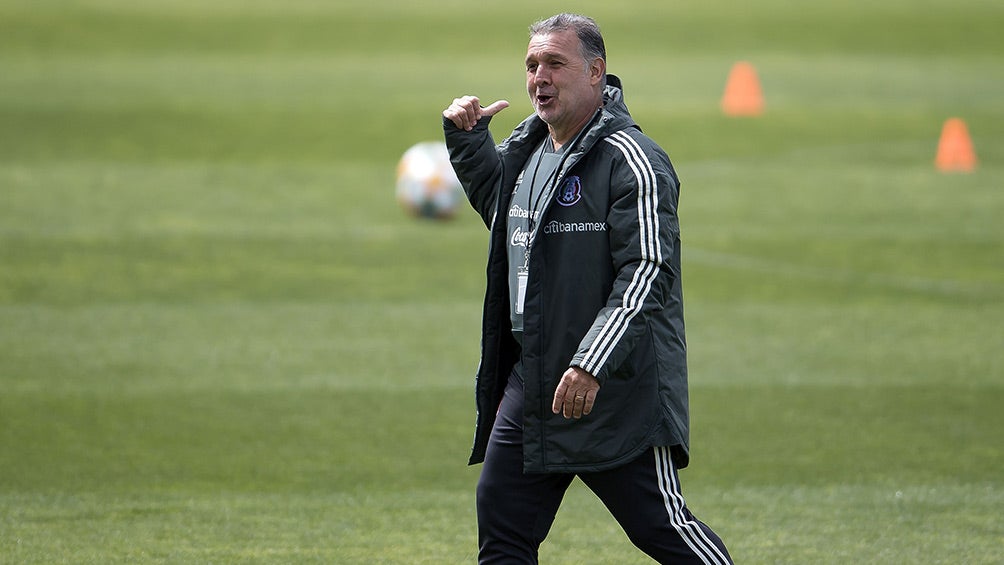 Gerardo Martino, durante entrenamiento del Tri 