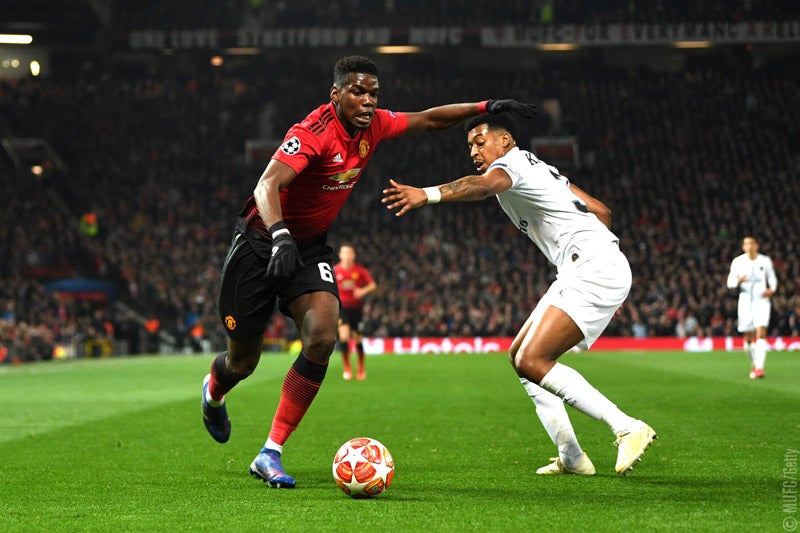 Pogba, durante los Octavos de Final de Champions 