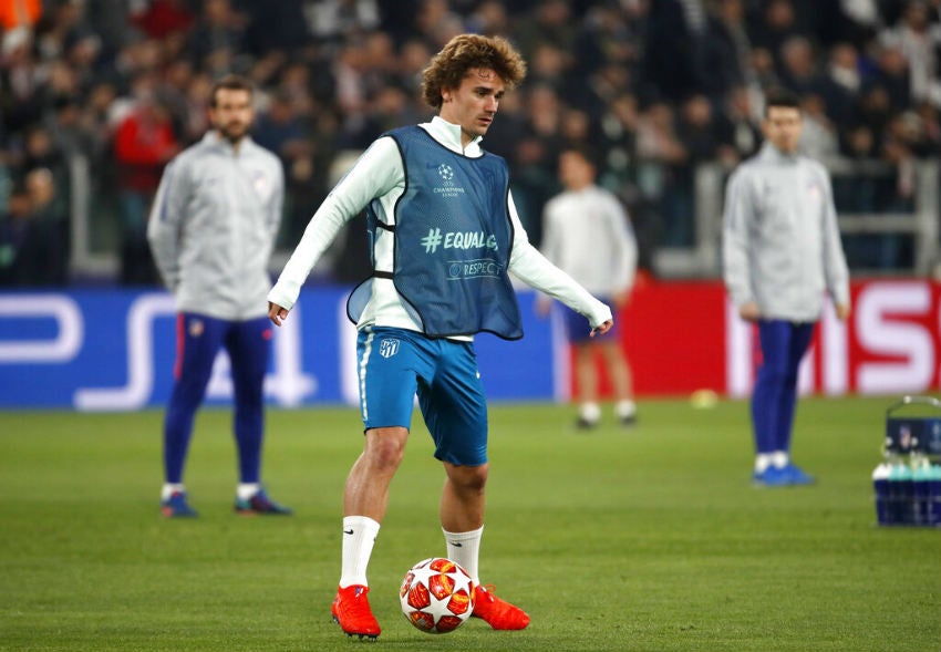 Griezmann previo a un encuentro de Champions 