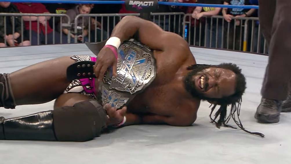 Rich Swann tras retener el campeonato