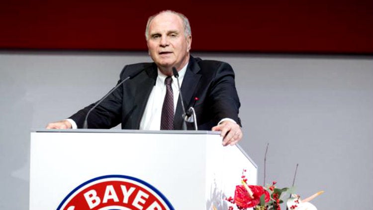 Uli Hoeness, durante una conferencia de prensa