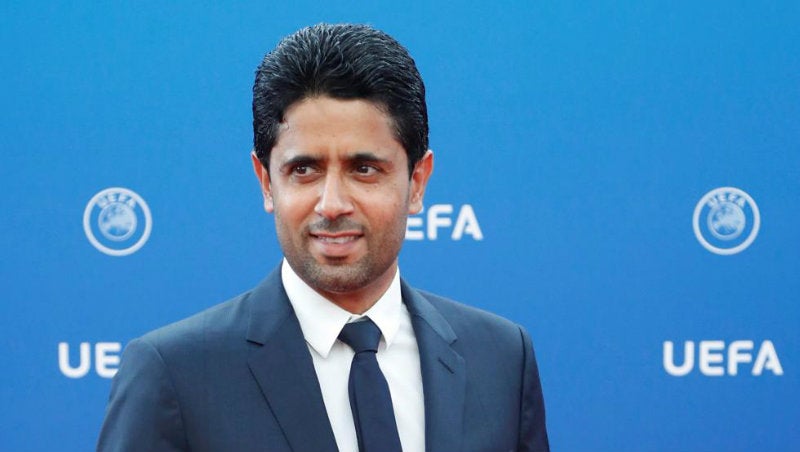 Nasser Al Khelaïfi en un evento público 