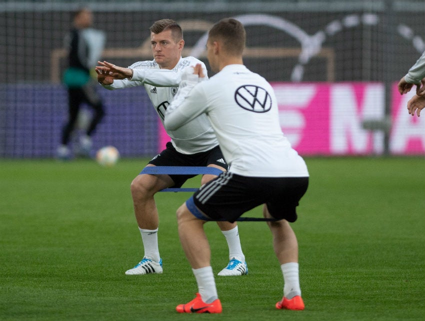 Kroos durante una sesión de entrenamiento 