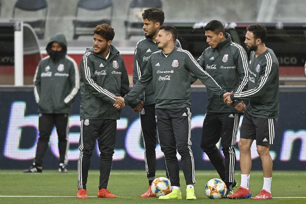 Selección Mexicana durante un entrenamiento 