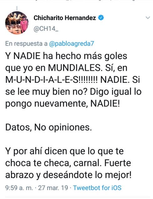 Respuesta de Hernández a Hater 