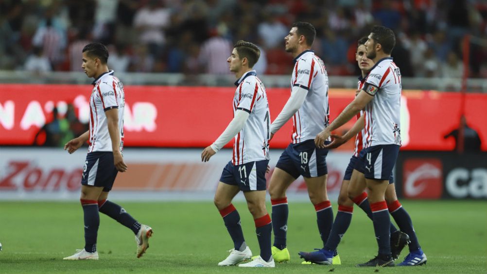 Jugadores de Chivas después de un partido