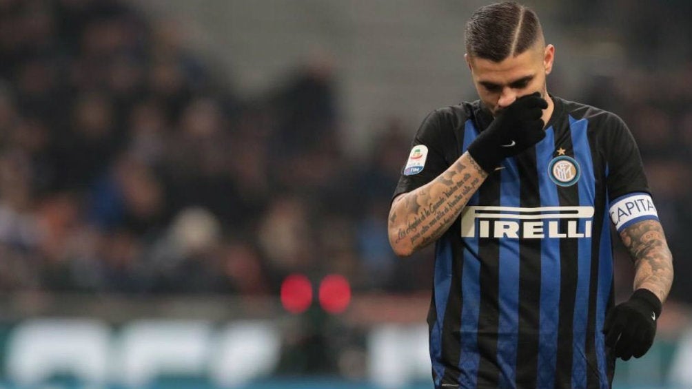 Mauro Icardi durante un partido con el Inter de Milán 