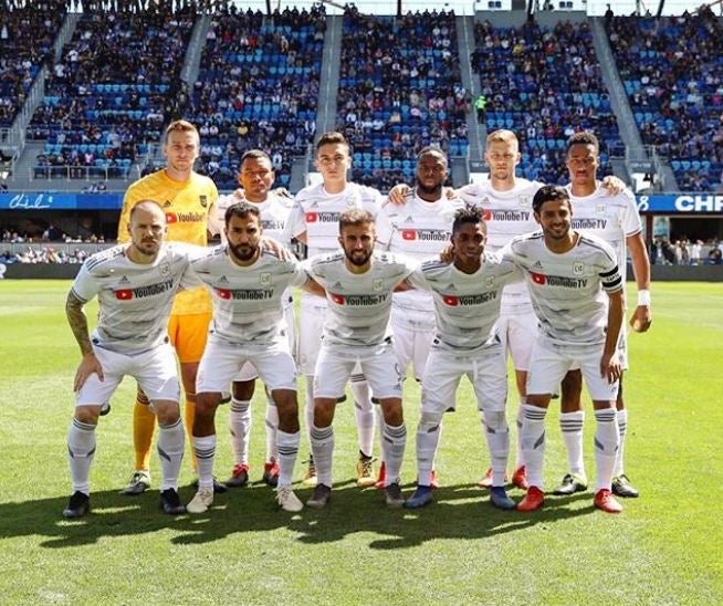 Once del LAFC para juego frente al Earthquakes