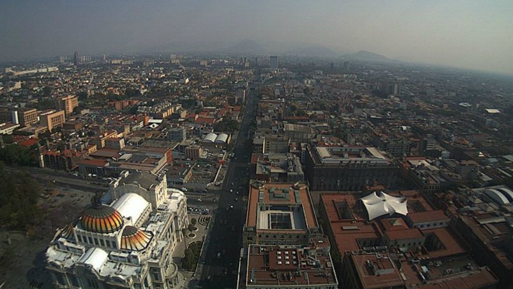 Vista de la Ciudad de México desde las alturas