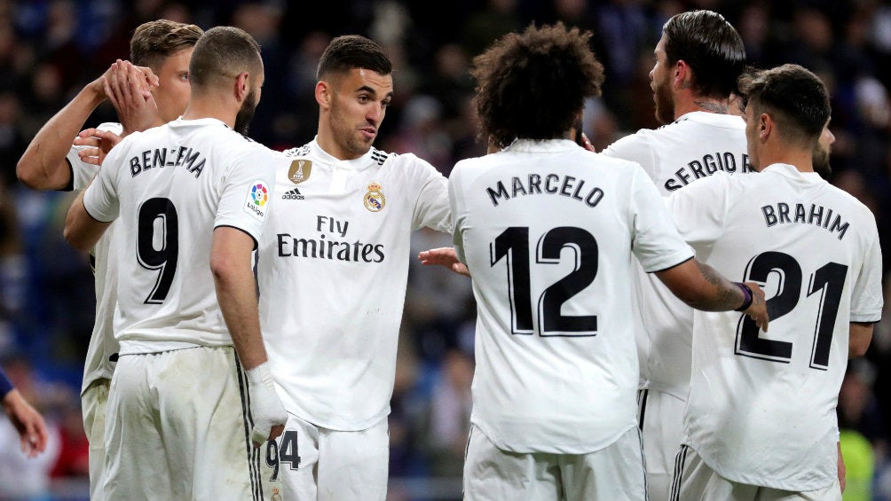 Real Madrid celebra victoria frente al Huesca 