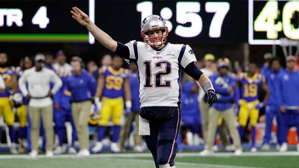 Tom Brady durante el Super Bowl LIII