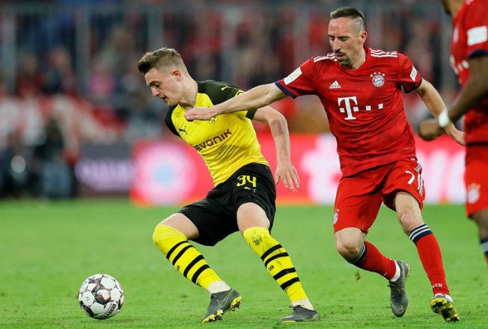 Franck Ribery durante el partido vs Borussia