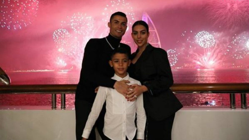 Cristiano Ronaldo, Georgina Rodríguez y Cristiano Jr.