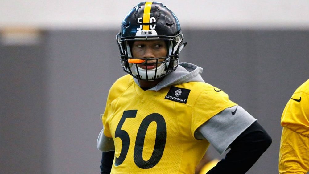 Ryan Shazier, en un entrenamiento de Steelers 