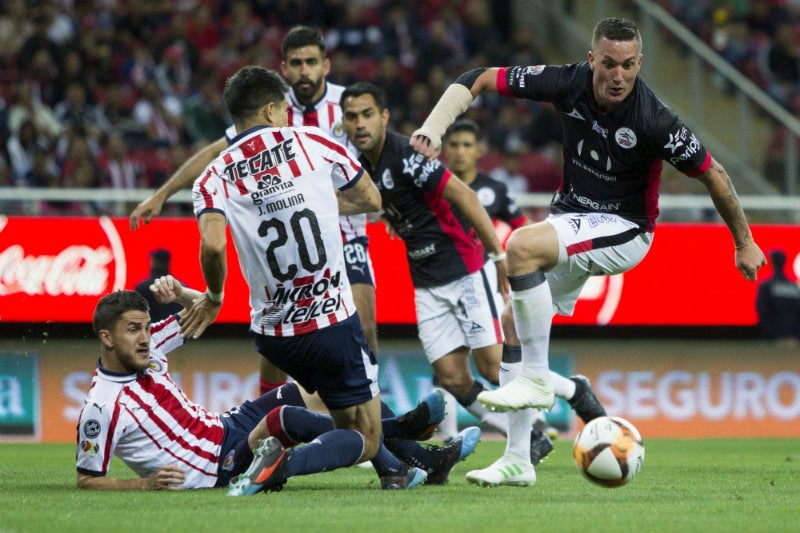 Leonardo Ramos durante el juego contra Chivas