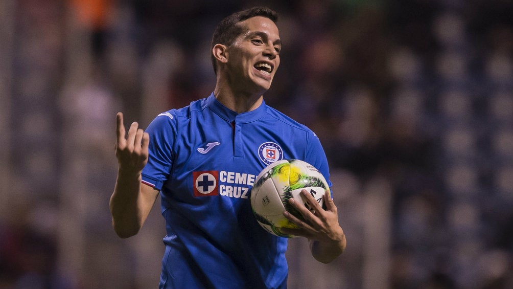 Marcone en un partido con el Cruz Azul 