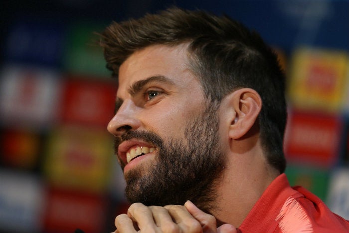 Piqué en conferencia de prensa 