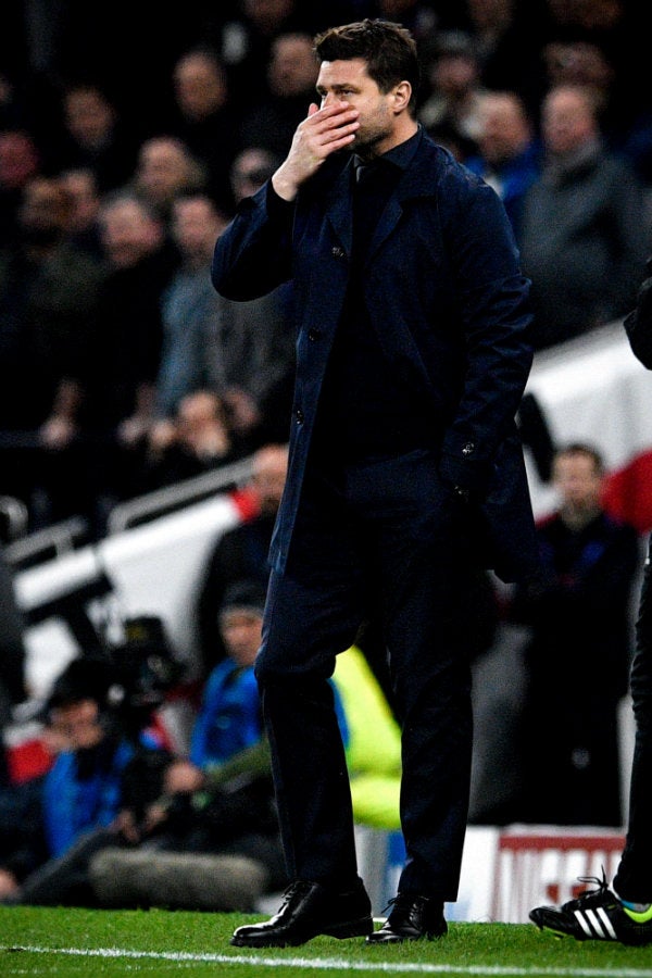 Mauricio Pochettino durante el partido contra el Manchester City