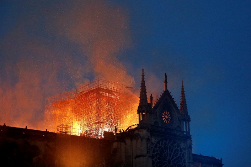 El incendio en la Catedral de Notre Dame