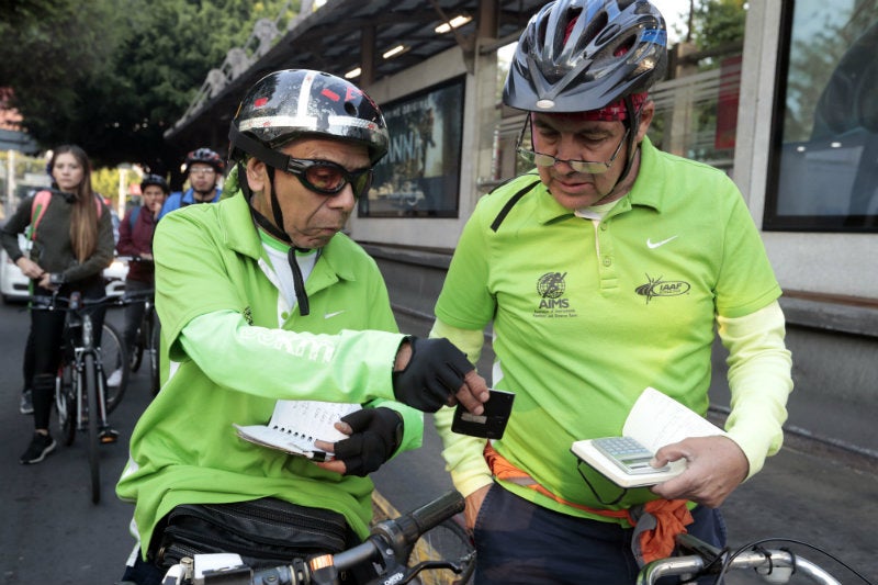 La gente que midió la ruta del Maratón de la CDMX