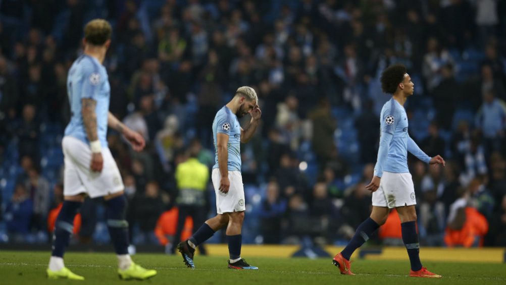 Jugadores del Man City, después de la eliminación