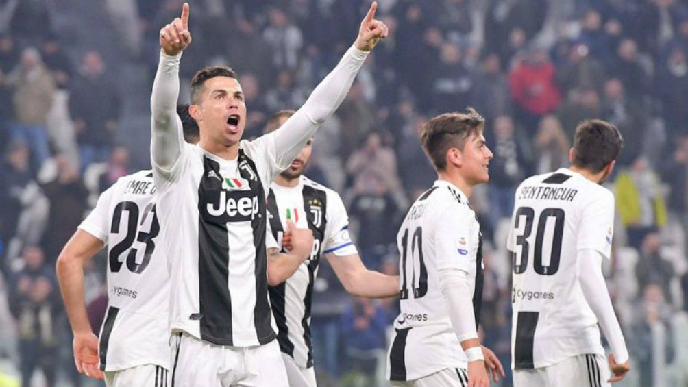 Cristiano celebra anotación con la Juventus