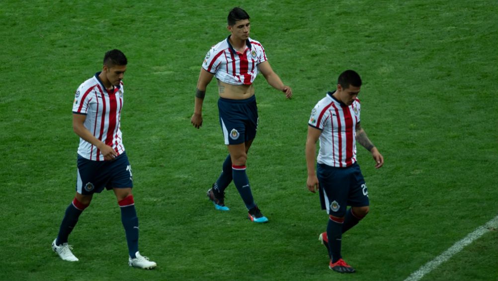 Jugadores de Chivas tras el partido contra Puebla